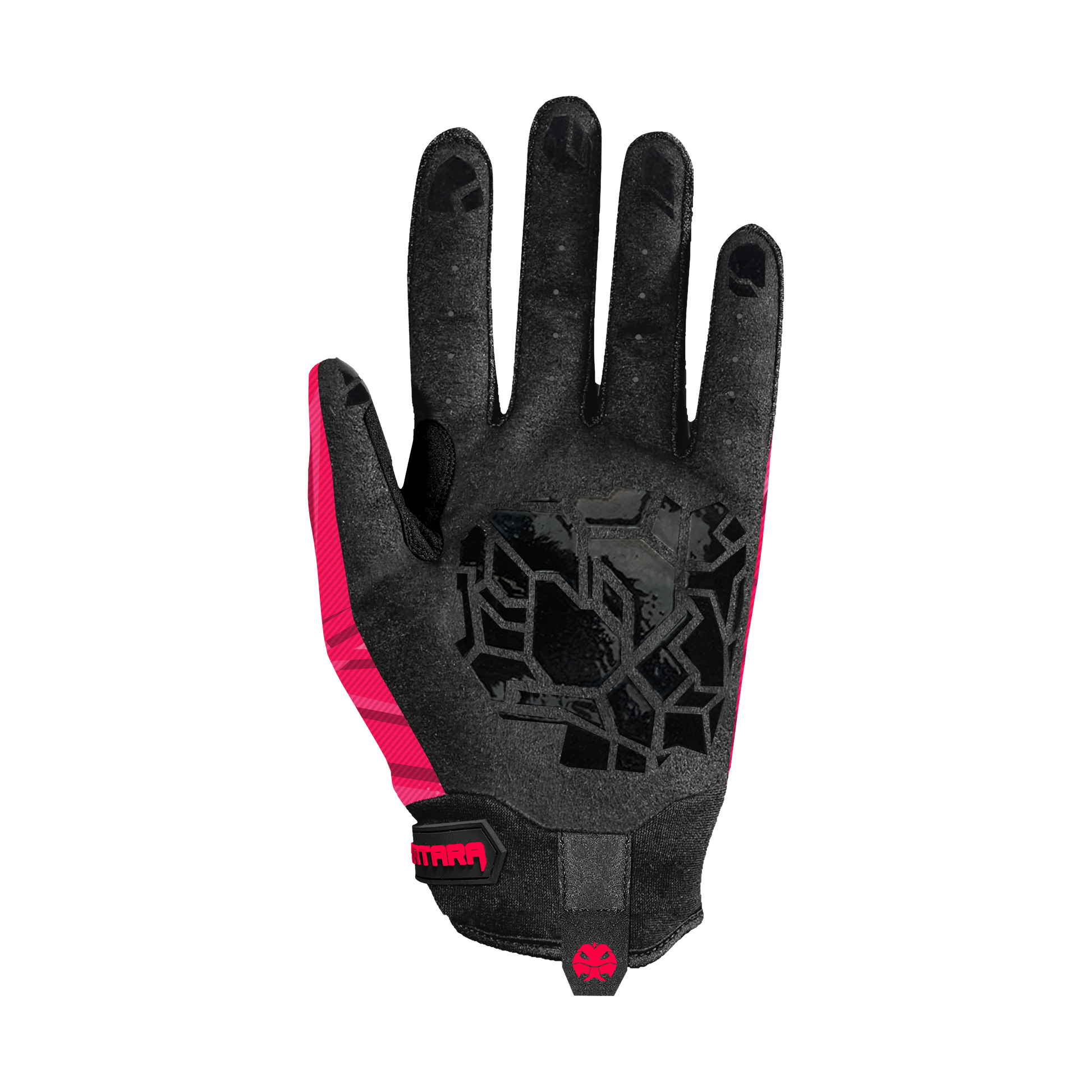 Sim Racing Gloves - RACING LINES - Red - Inside