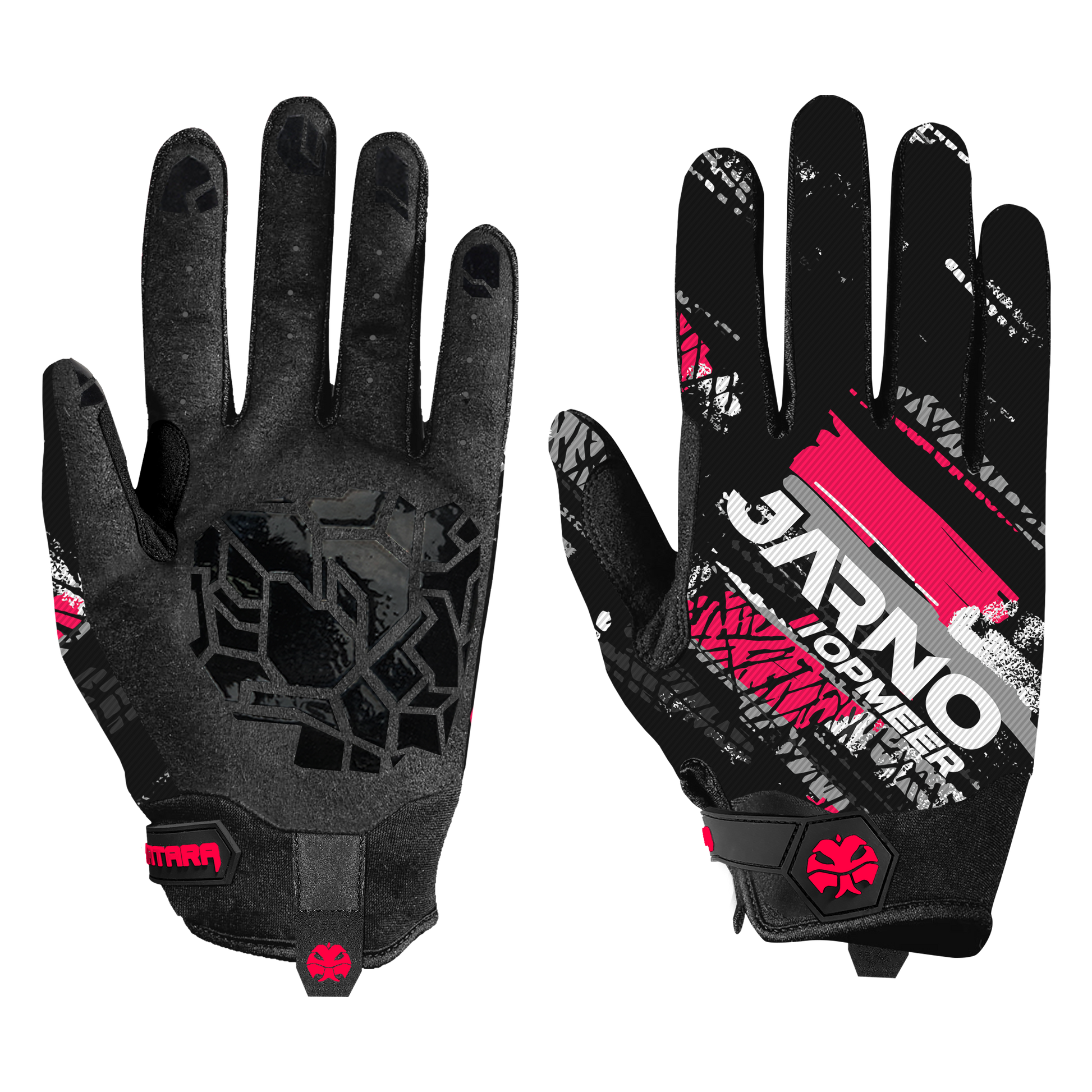 Sim Racing Gloves - TRACKS - Black - Inside & Outside